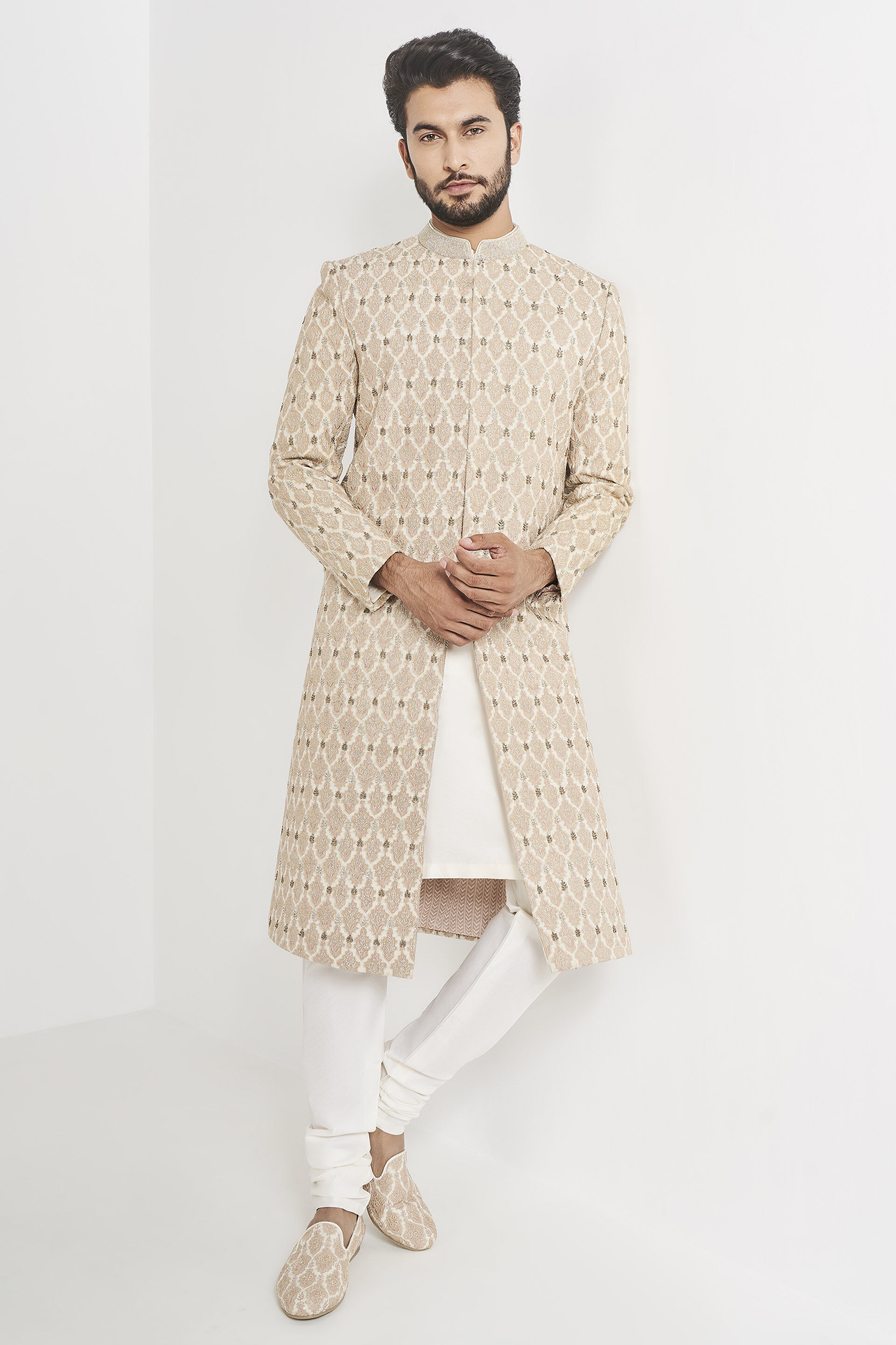 Nirvaan Sherwani - Off White, Off White, image 5